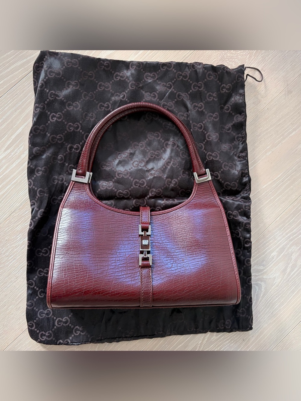 Gucci Jackie Bardot Mini Bag - excellent condition. Burgundy/Bordeaux/Brown - Picture 16 of 16